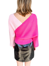 Cross Reference Pink Color Block Sweater