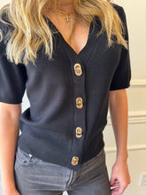 Tropez Black Knit Top
