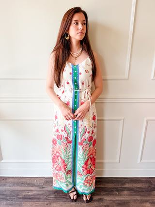 Garden Party Border Maxi Dress