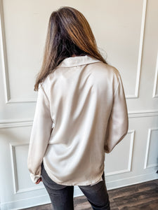 Chic Hour Satin Blouse