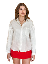 Coastal Classic Linen Button Up