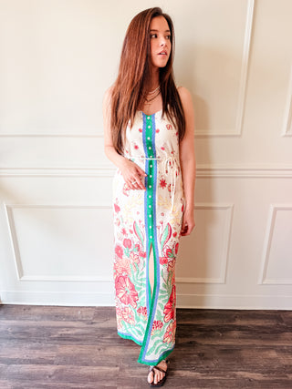 Garden Party Border Maxi Dress