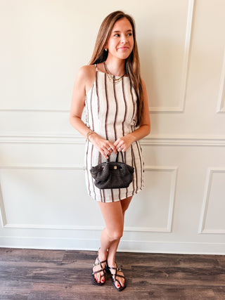 Aurelia Stripe Mini Dress by Lucy Paris