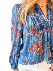 Pattern Play Floral Blouse by Current Air