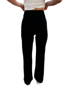 Business Casual Black Ponte Flare Pant