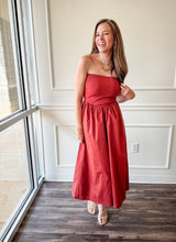 Rust Romance Tube + Poplin Maxi Dress