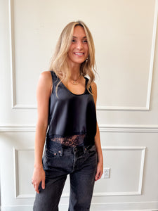 Coraline Lace Cami in Black by Steve Madden