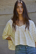 Side Step Mustard Stripe