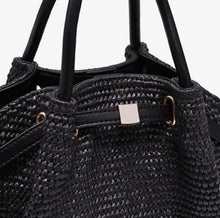 Selena Straw Crossbody Chocolate