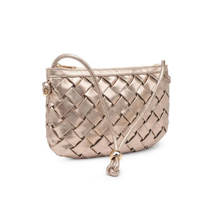 Regina Gold Woven Shoulder Bag