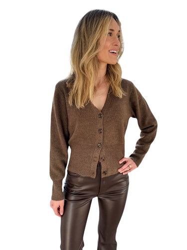 Gwen Chocolate Brown Cardigan