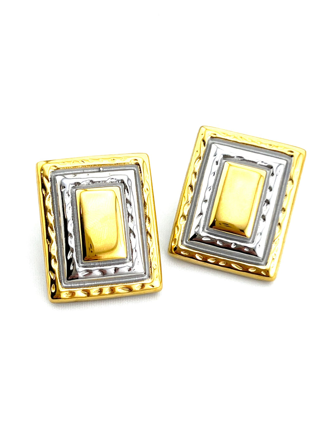 Rectangle Mix Earrings