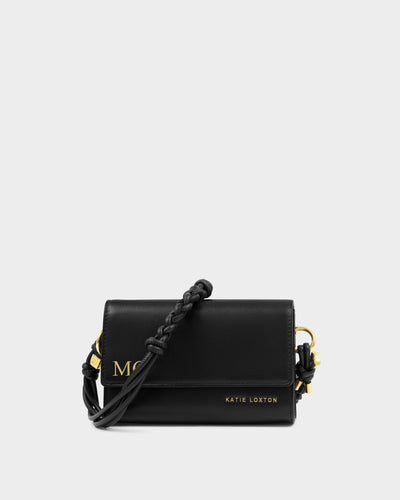 Arden Braided Black Mini Bag by Katie Loxton