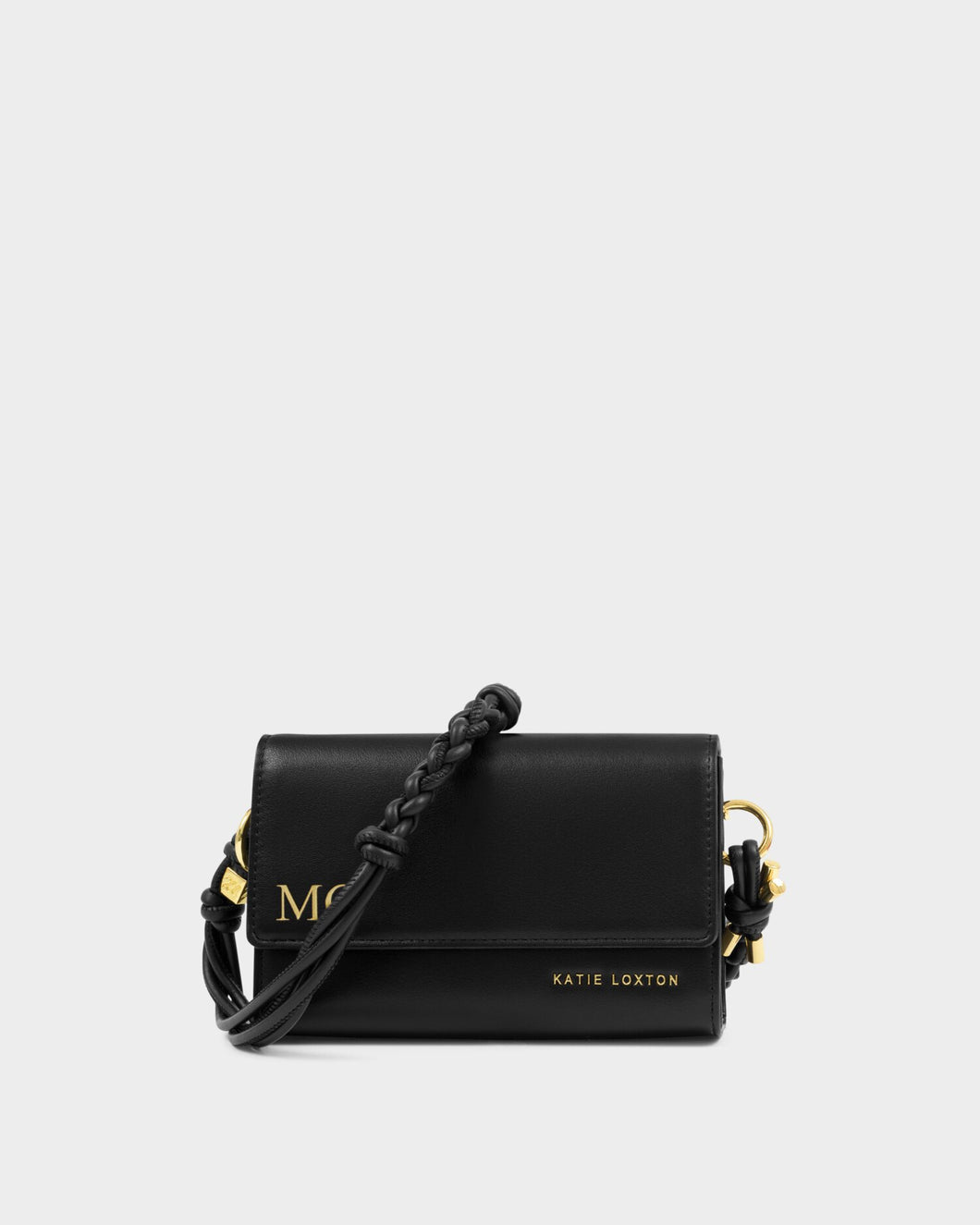 Arden Braided Black Mini Bag by Katie Loxton