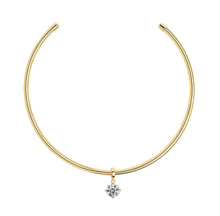 Round Cut Cuff Necklace by Sahira