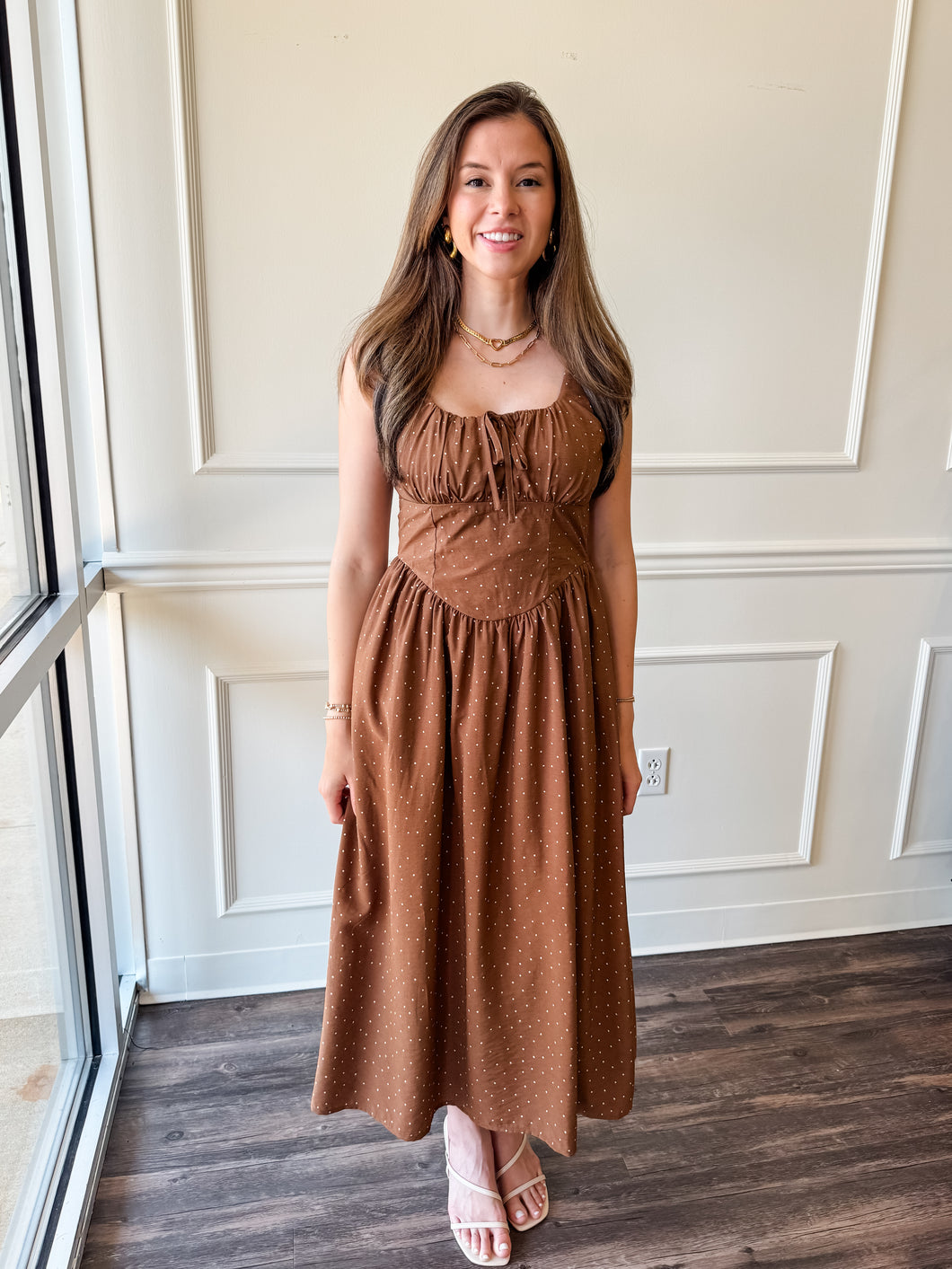 Melinda Polka Dot Dress