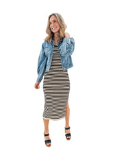 Keep it Classic Stripe Knit Midi Dress