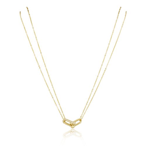 U Link Pave Necklace by Sahira