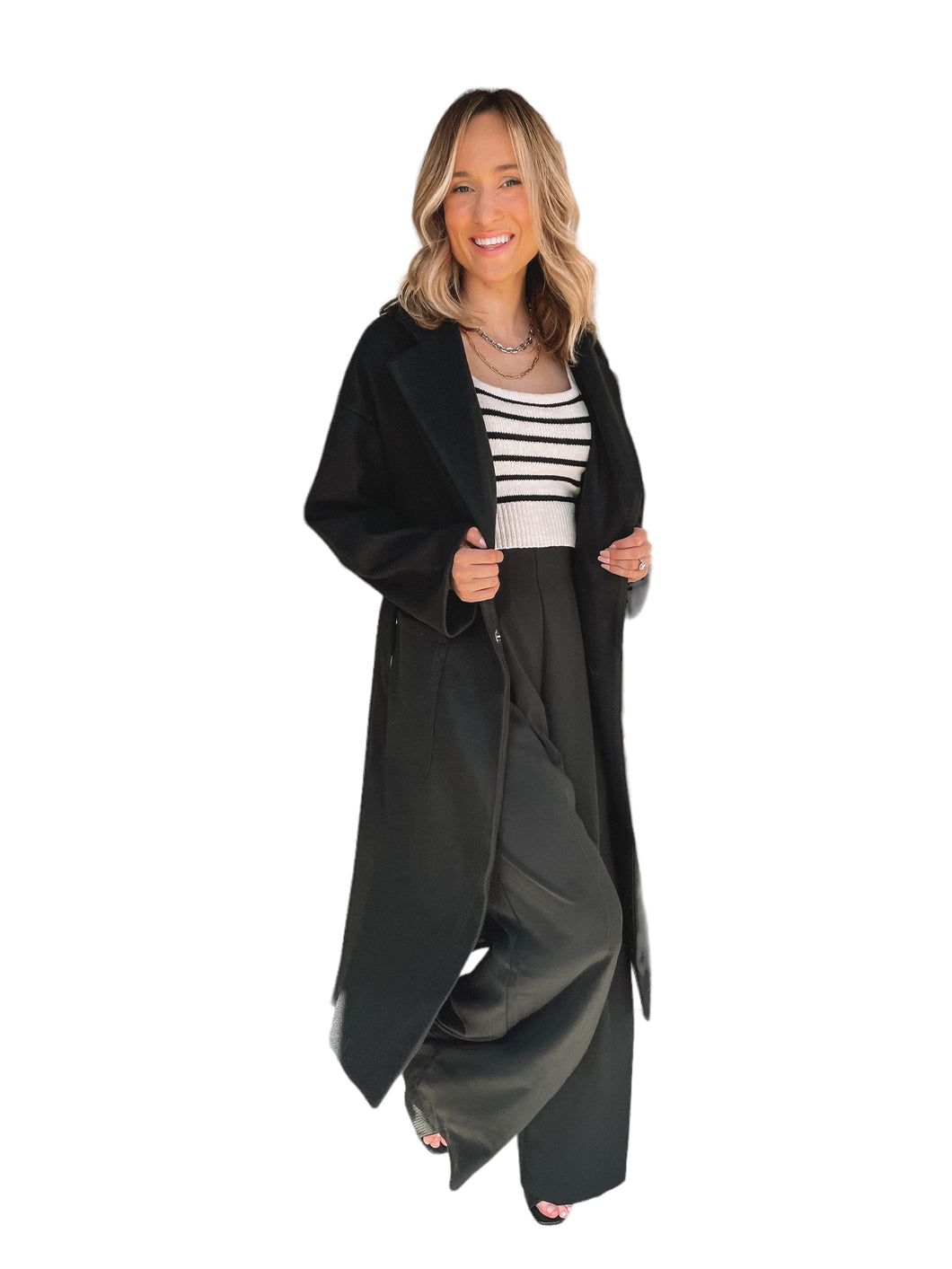 Posh Black Peacoat