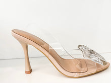 Bow Beauty Clear Slingback Heels