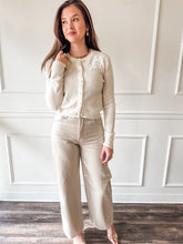 Nilda Beaded Rosette Cardigan by Lucy Paris