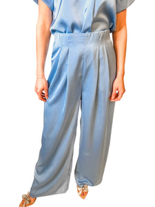 Giana Wide Leg Pant in Blue