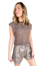 Precious Mocha Patent Shorts
