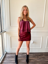 Coraline Lace Cami in Burgundy by Steve Madden