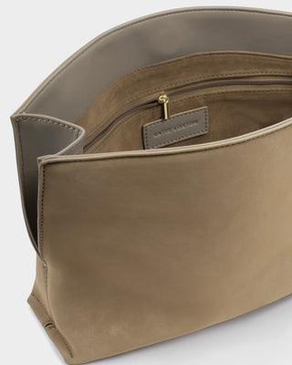 Freya Clutch Taupe Suedette by Katie Loxton