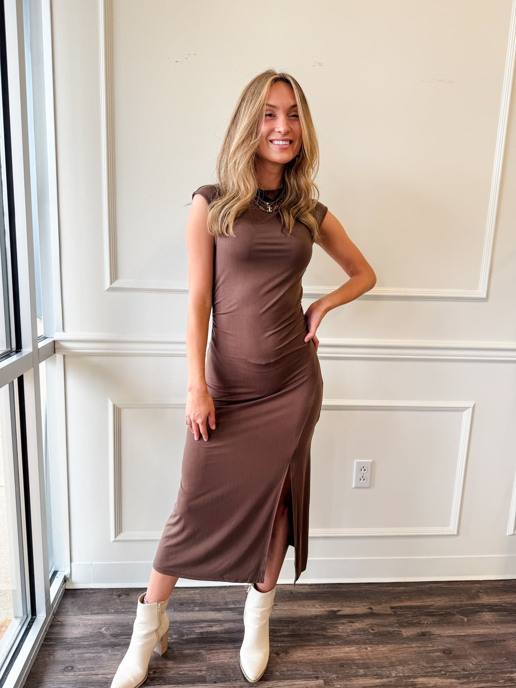 Espresso Midi Dress