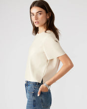 Ezra Bone Leather Top by Steve Madden