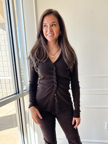 Emmi Chocolate Sweater by Jiji Studio Paris