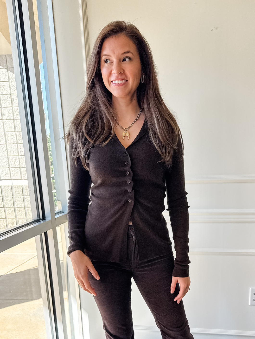 Emmi Chocolate Sweater by Jiji Studio Paris