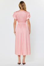 The Boardwalk Pink Pleated Midi Dress by Current Air