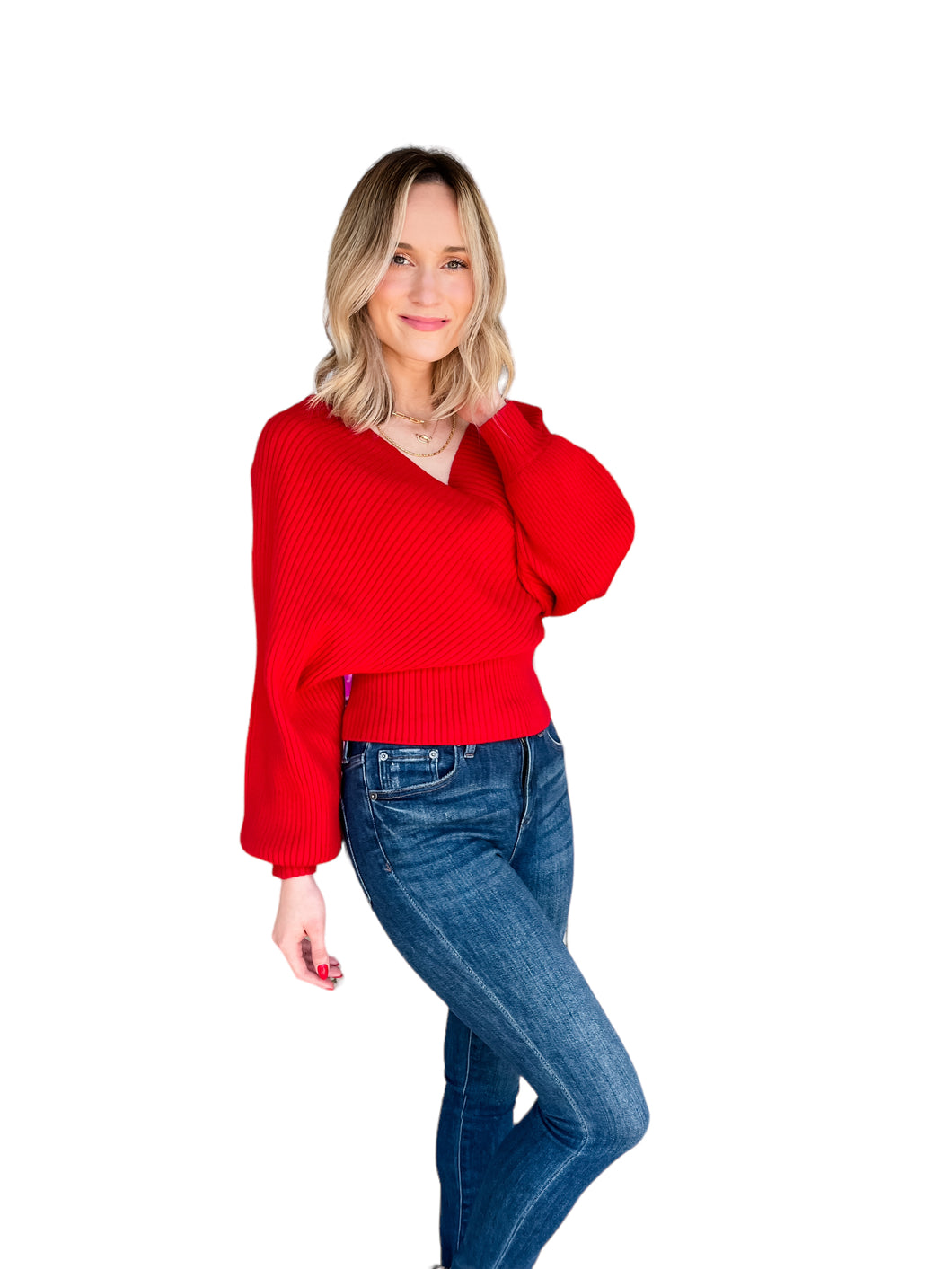 Cross Reference Red Sweater