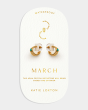 Birthstone Hoop Earring