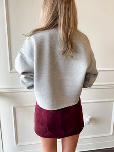 The Cropped Collegiate Sweatshirt by Favorite Daughter