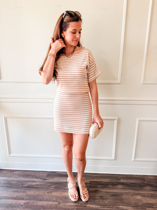 Boardwalk Breeze Stripe Dress