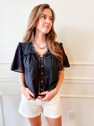 The Midnight Lace Blouse