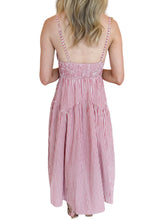Riley Red Striped Dress
