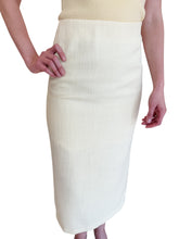 Paulina Pale Yellow Tweed Skirt
