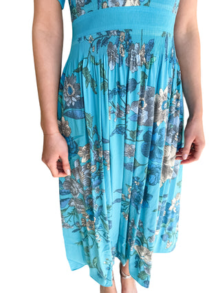Fresh Florals Floral Pleat Midi Dress by Current Air