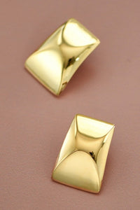 Gold Rectangle Large Studs