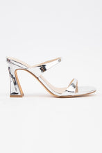 Vandi Silver Mule Heels