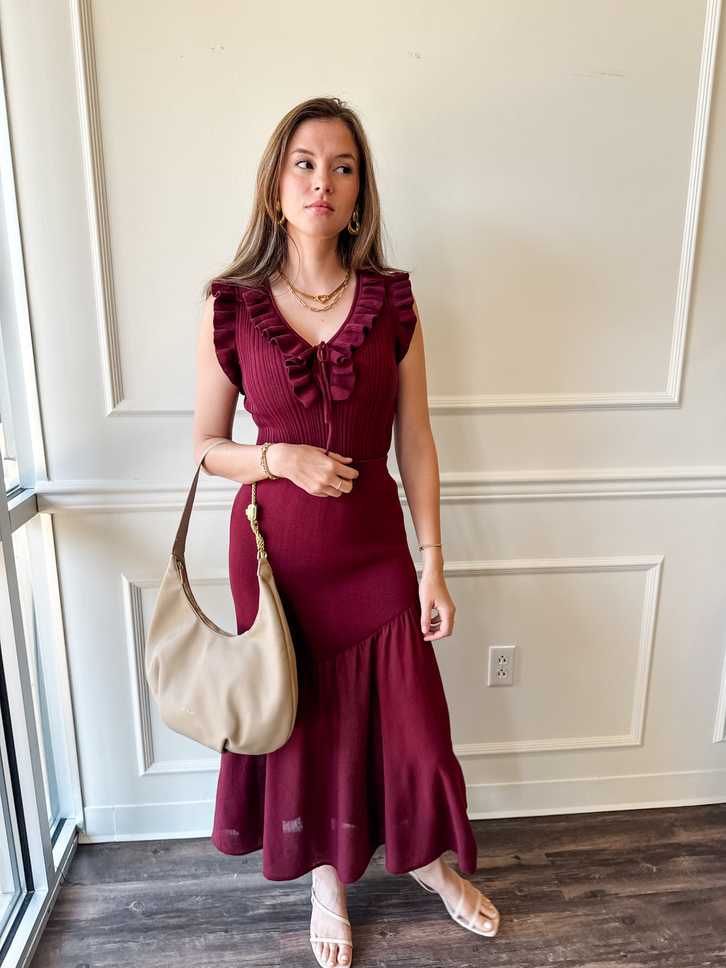 Aneira Midi Skirt by Steve Madden