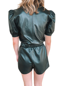 Faux the Record Leather Shorts