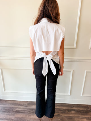 The Collins Pintuck Pant — Black
