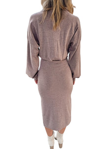 Ready for Pics Mocha Sweater Dress