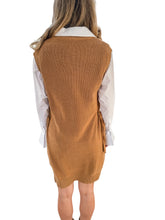 Nia Chestnut Sweater Dress