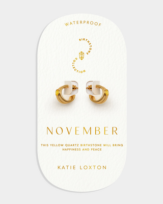 Birthstone Hoop Earring